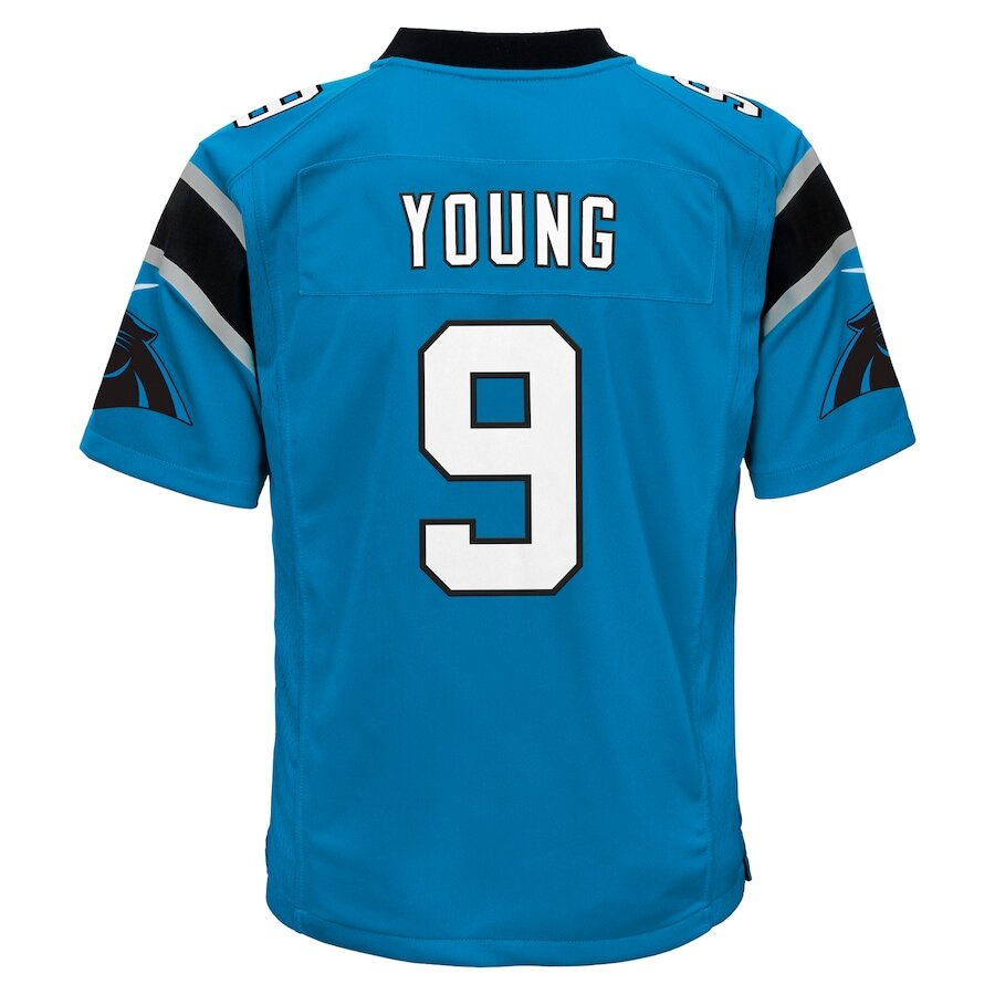 Youth Carolina Panthers Bryce Young Blue Jersey