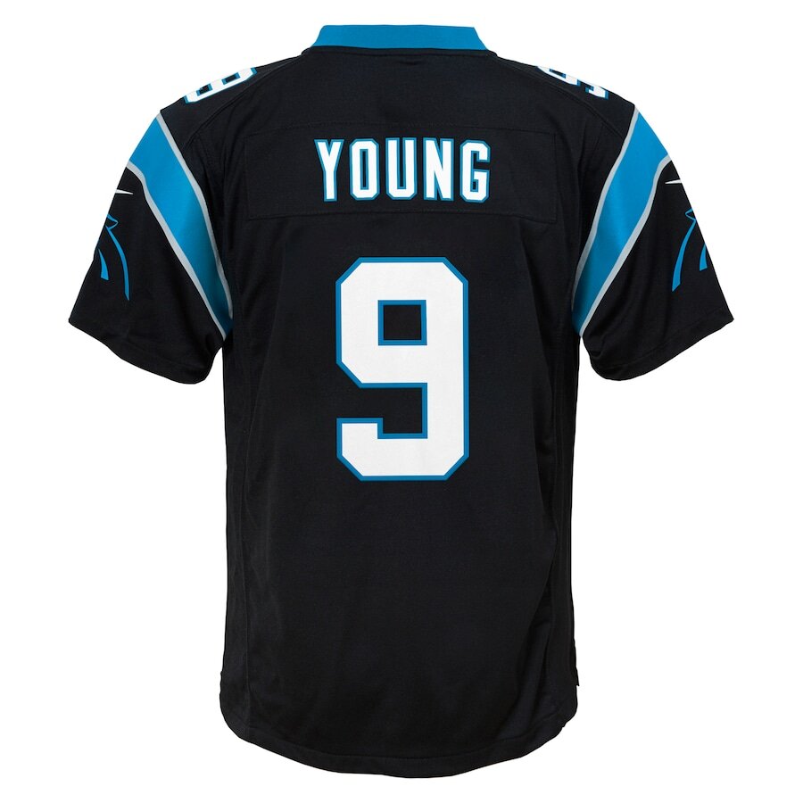 Youth Carolina Panthers Bryce Young Black Jersey