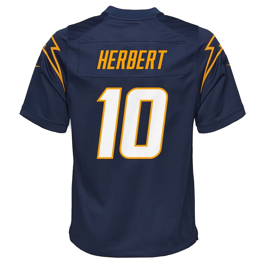 Youth Los Angeles Chargers Justin Herbert Navy Jersey