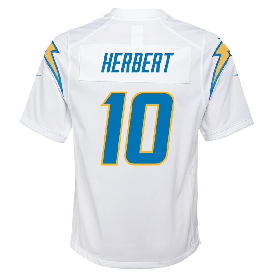 Youth Los Angeles Chargers Justin Herbert White Jersey