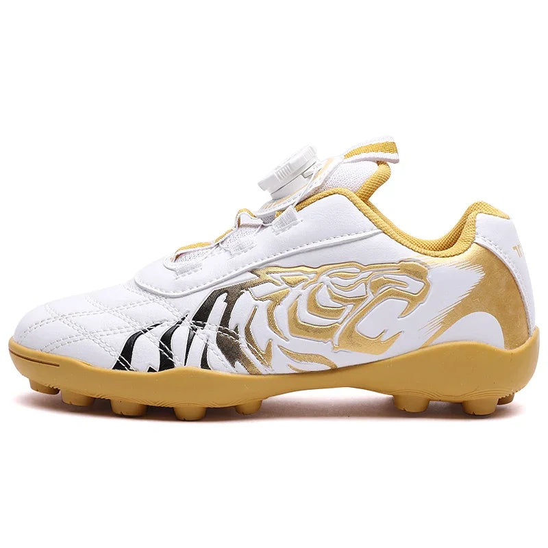 Brown Kids Indoor Soccer Shoes