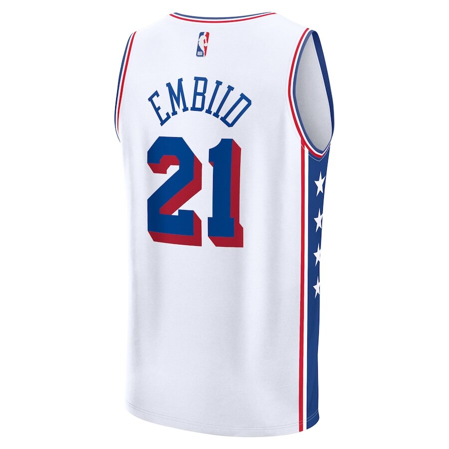 Philadelphia 76ers Joel Embiid White Jersey