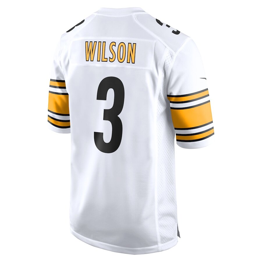 Men's Pittsburgh Steelers Russell Wilson White Jersey