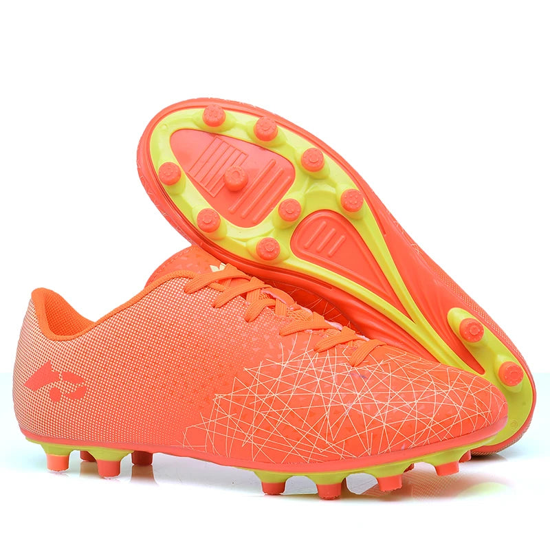 Orange Teen Pro Soccer Cleats