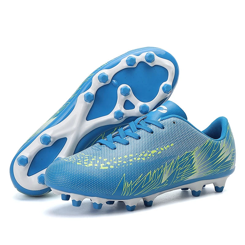 Light Blue Teen Pro Soccer Cleats
