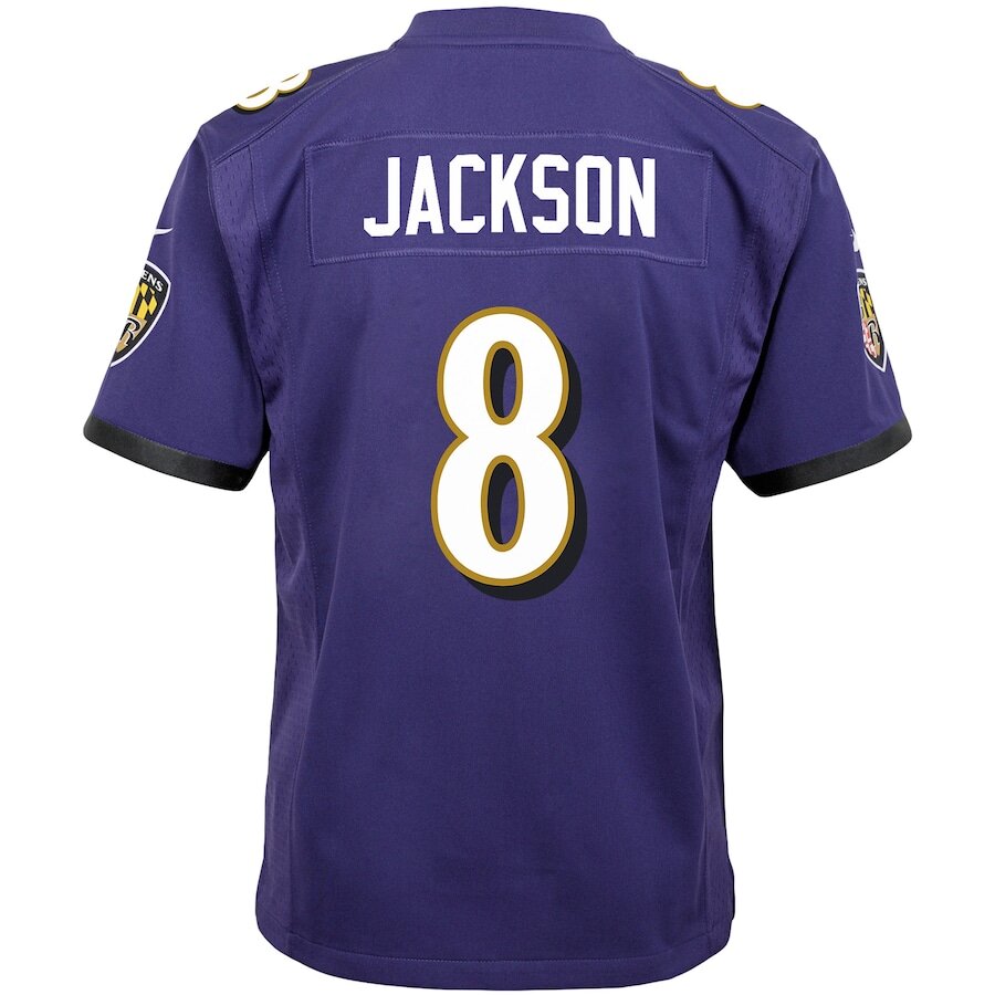 Baltimore Ravens Lamar Jackson Purple Jersey
