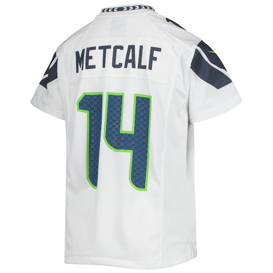 Youth Seattle Seahawks DK Metcalf White Jersey