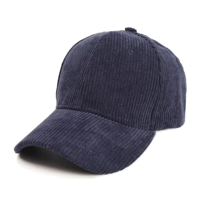 Summer Solid Corduroy Baseball Caps