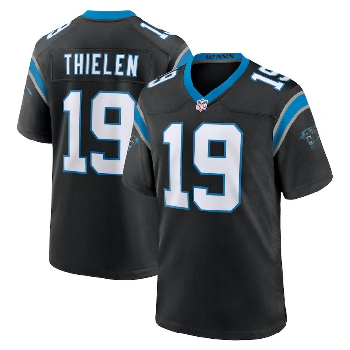 Men's Carolina Panthers Adam Thielen Black Jersey