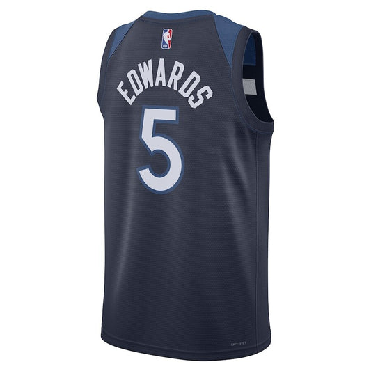 Minnesota Timberwolves Anthony Edwards Navy Jersey