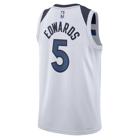 Minnesota Timberwolves Anthony Edwards White Jersey