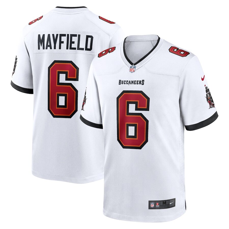 Men's Tampa Bay Buccaneers Baker Mayfield White Jersey