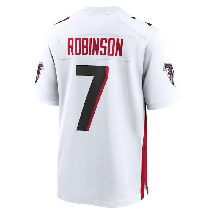 Men's Atlanta Falcons Bijan Robinson White Jersey