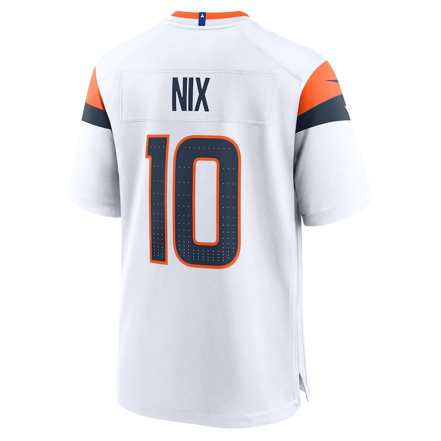 Denver Broncos Bo Nix White Jersey