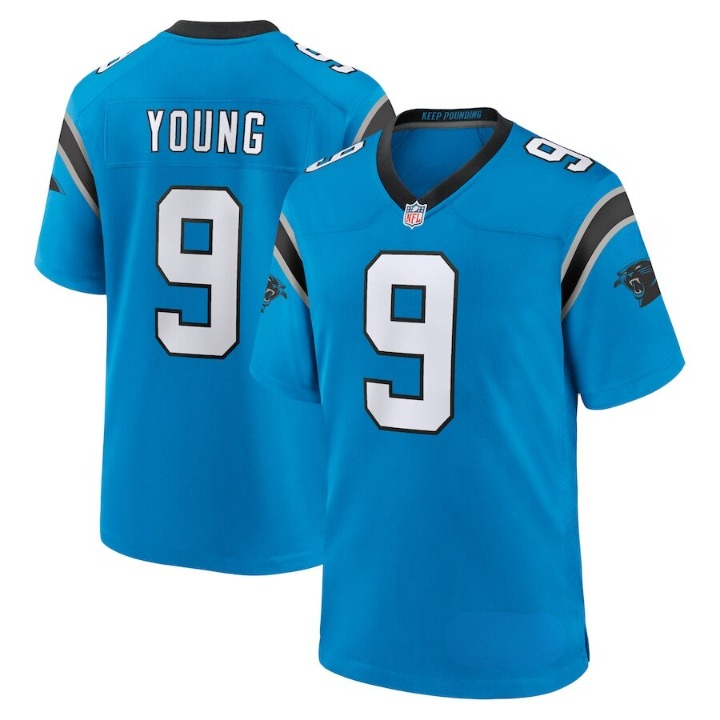 Men's Carolina Panthers Bryce Young Blue Jersey