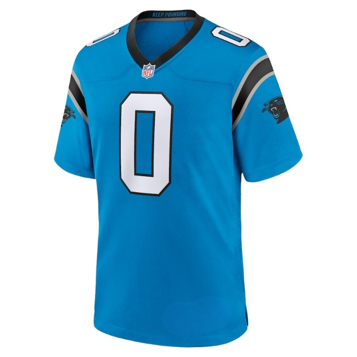 Men's Carolina Panthers Brian Burns Blue Alternate Jersey