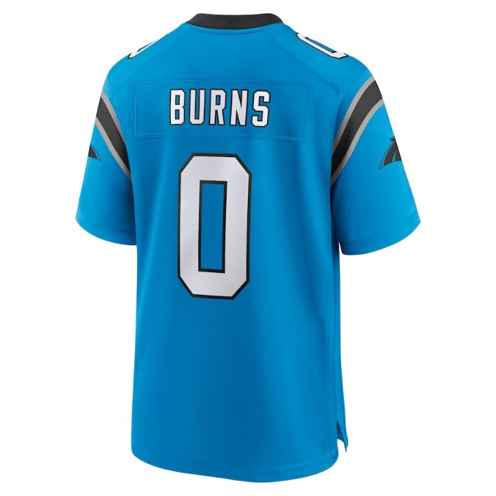 Men's Carolina Panthers Brian Burns Blue Alternate Jersey