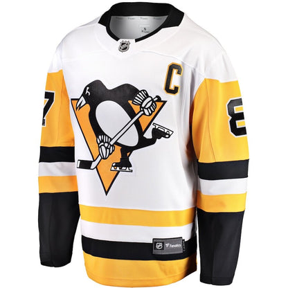 Men's Pittsburgh Penguins Sidney Crosby White Jersey