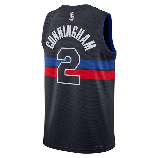 Detroit Pistons Cade Cunningham Black Jersey
