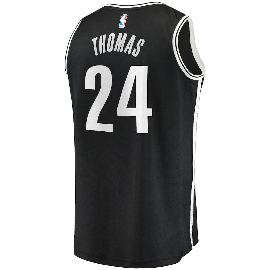  Brooklyn Nets Cam Thomas Black Jersey