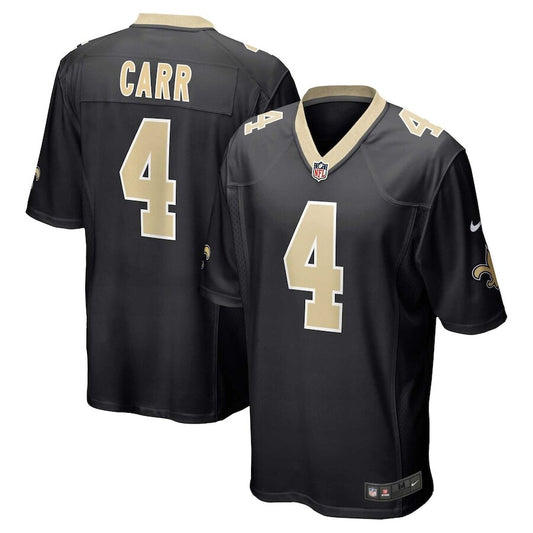 Men's New Orleans Saints Derek Carr Nike Black Jersey