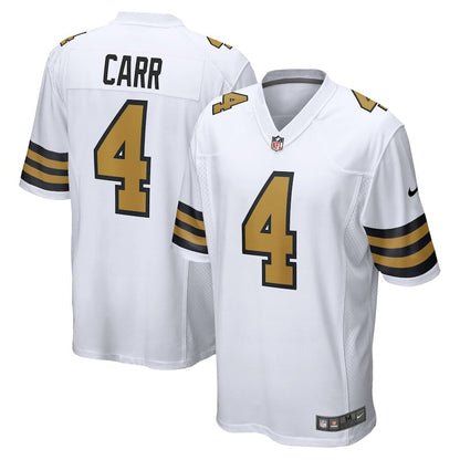 Youth New Orleans Saints Derek Carr Nike White Alternate Jersey