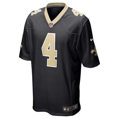 Men's New Orleans Saints Derek Carr Nike Black Jersey