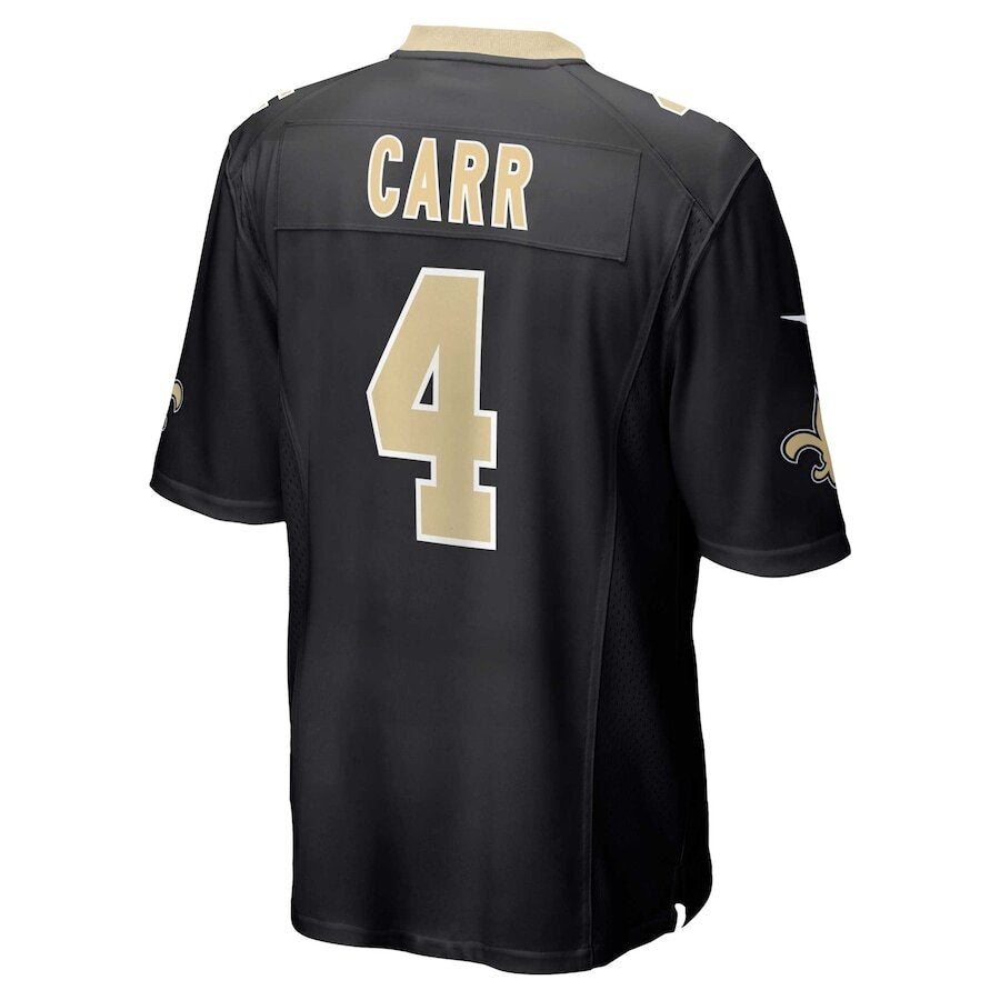 Men's New Orleans Saints Derek Carr Nike Black Jersey