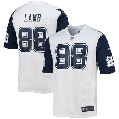 Youth Dallas Cowboys CeeDee Lamb White Alternate Jersey