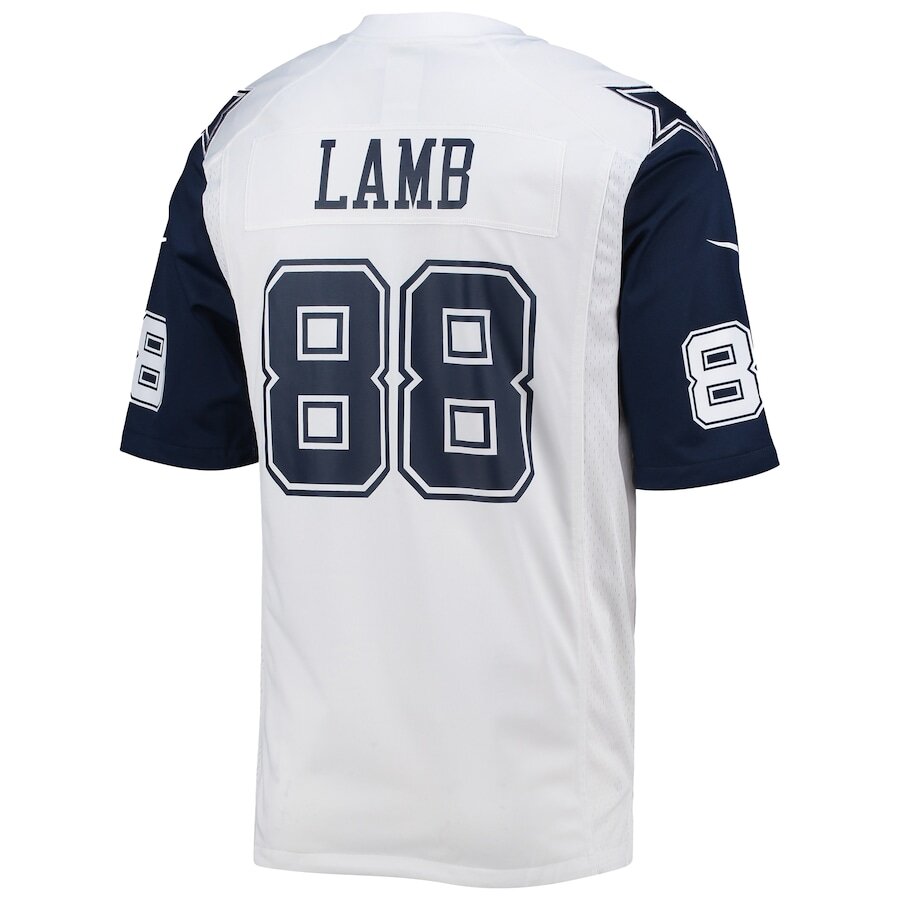 Youth Dallas Cowboys CeeDee Lamb White Alternate Jersey