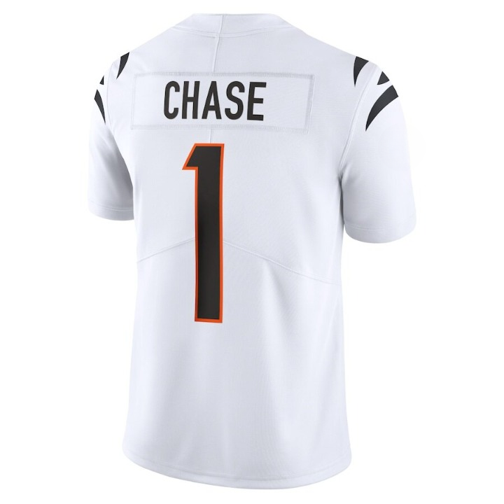 Men's Cincinnati Bengals Ja'Marr Chase White Jersey