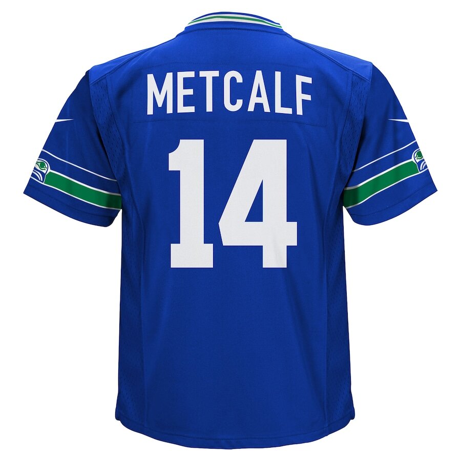 Youth Seattle Seahawks DK Metcalf Royal Jersey