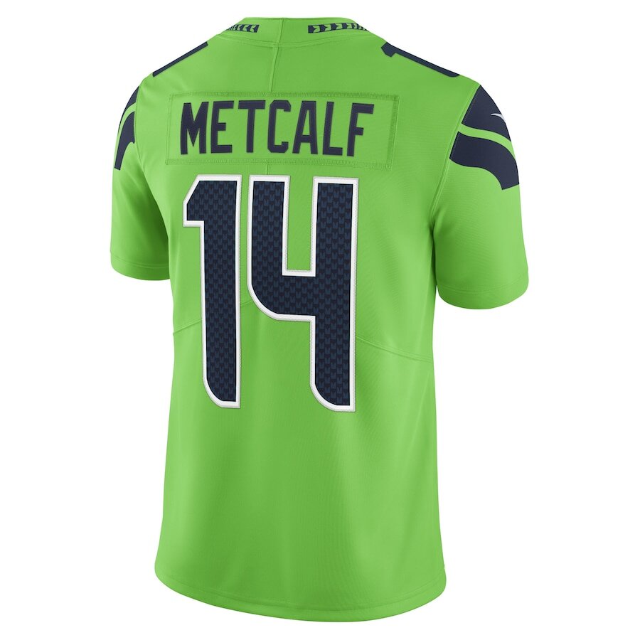 Men's Seattle Seahawks DK Metcalf Neon Green Jersey