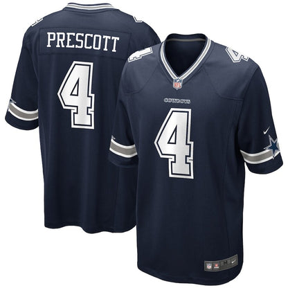 Men's Dallas Cowboys Dak Prescott Navy Jersey