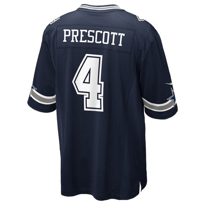 Men's Dallas Cowboys Dak Prescott Navy Jersey