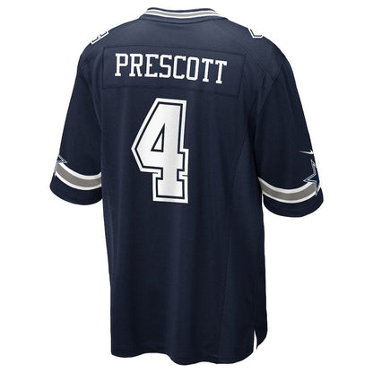 Youth Dallas Cowboys Dak Prescott Navy Jersey