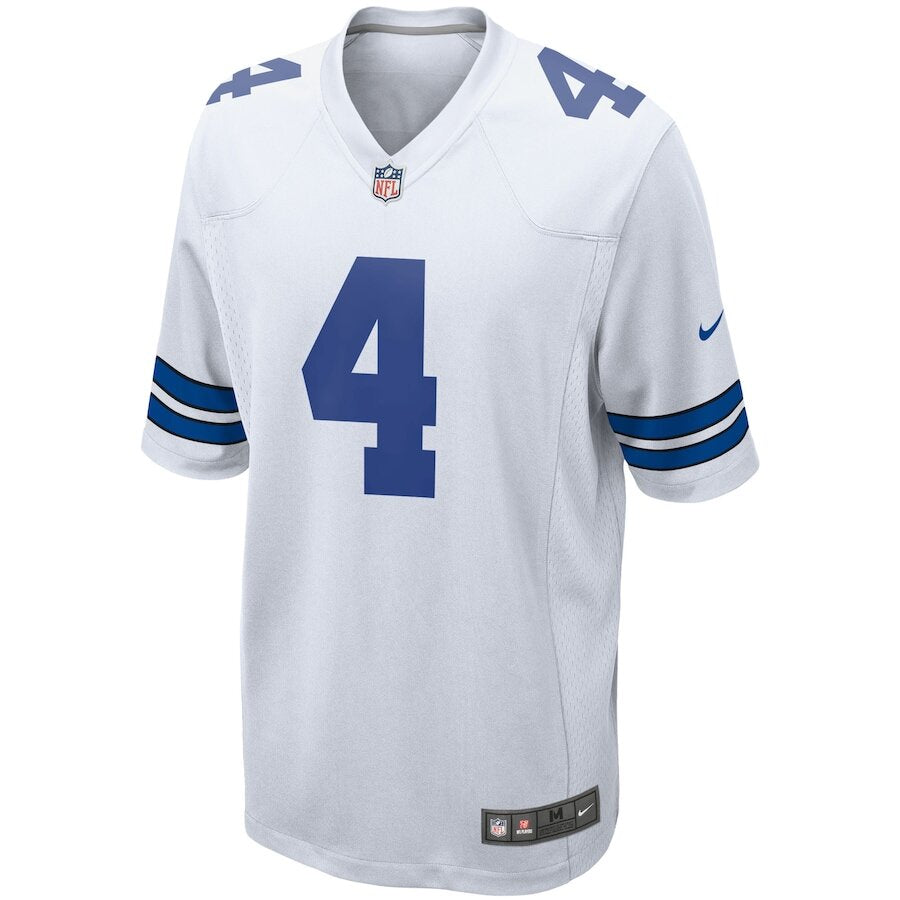 Men's Dallas Cowboys Dak Prescott White Jersey