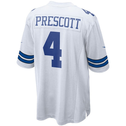 Men's Dallas Cowboys Dak Prescott White Jersey