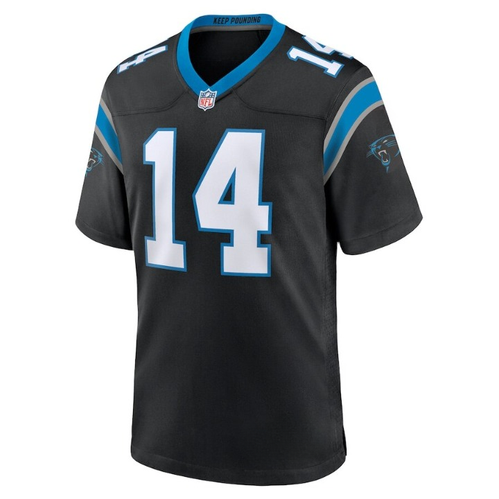 Men's Carolina Panthers Andy Dalton Black Jersey