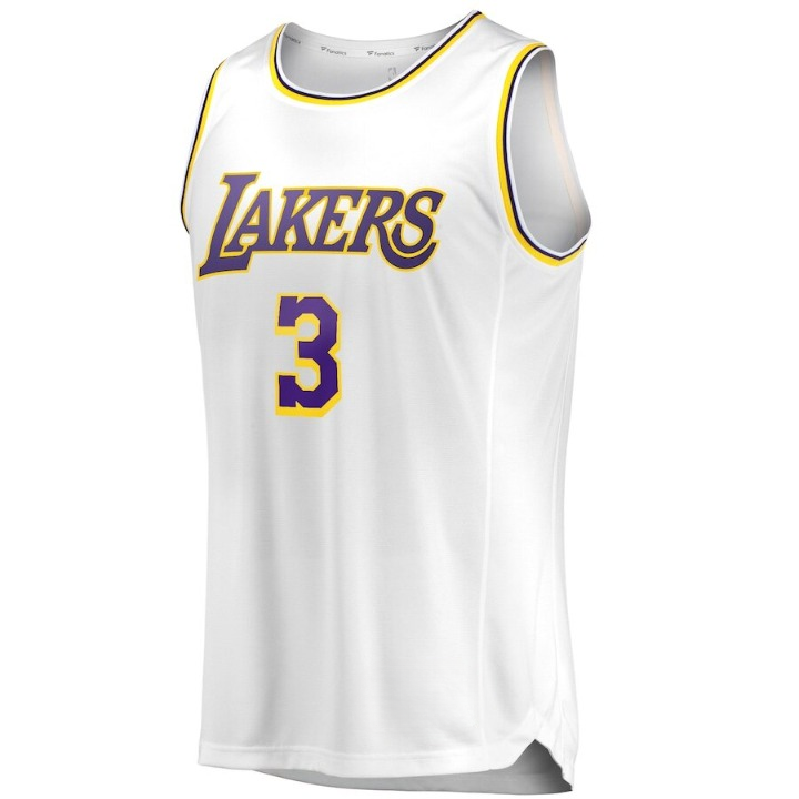 Men's Los Angeles Lakers Anthony Davis White Jersey