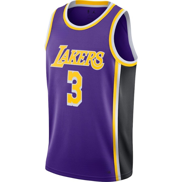 Men's Los Angeles Lakers Anthony Davis Purple Jersey