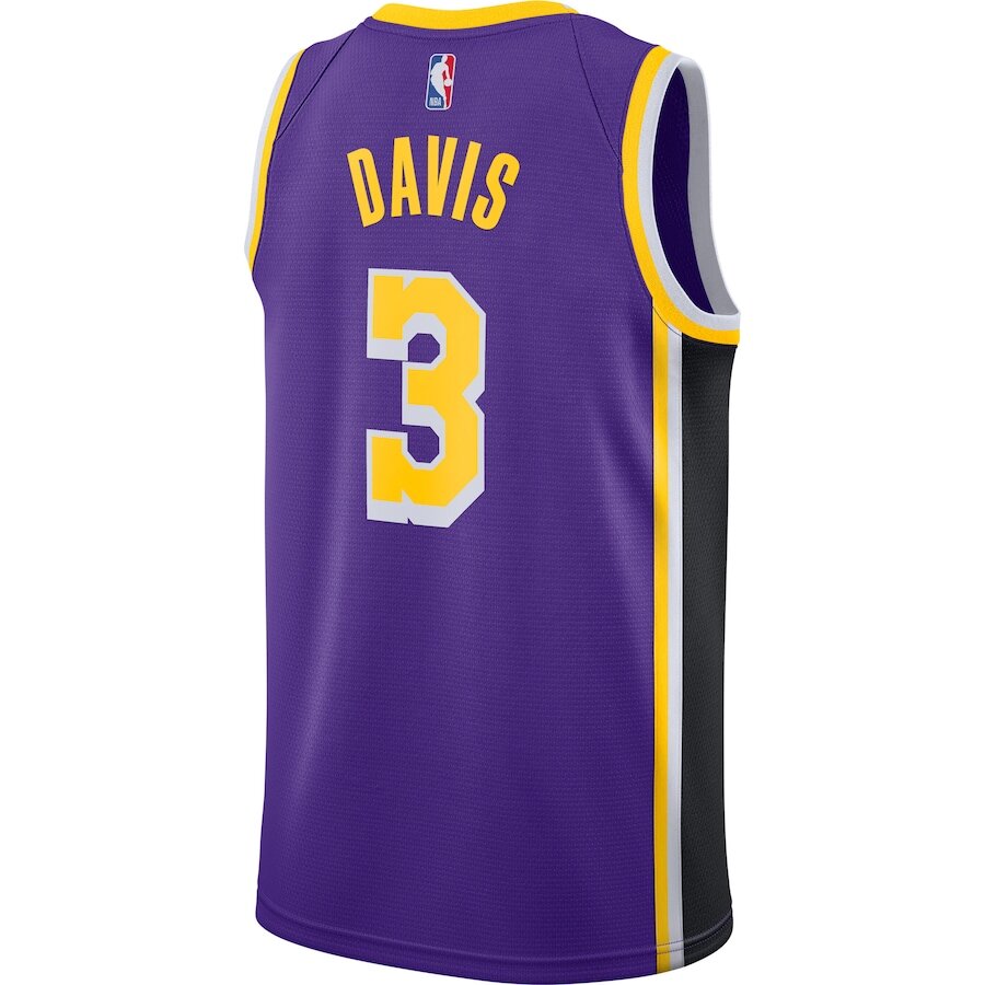 Men's Los Angeles Lakers Anthony Davis Purple Jersey