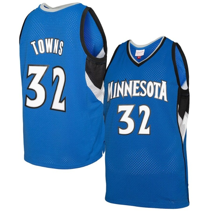 Men's Minnesota Timberwolves Karl-Anthony Towns Blue Jersey