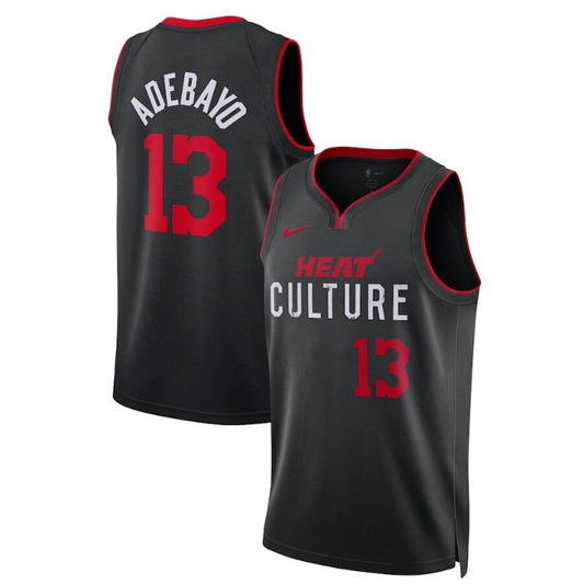 Men's Miami Heat Bam Adebayo Black Jersey