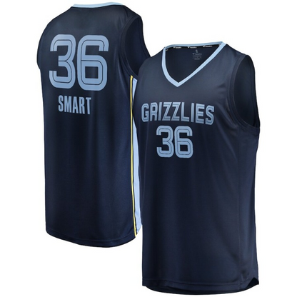 Men's Memphis Grizzlies Marcus Smart Navy Jersey