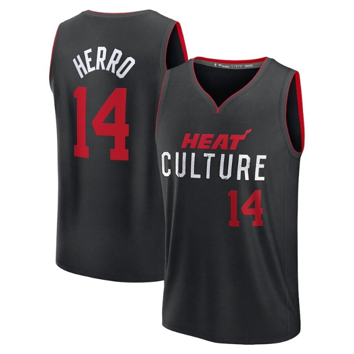 Men's Miami Heat Tyler Herro Black Jersey