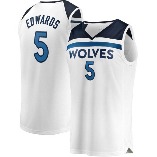 Men's Minnesota Timberwolves Anthony Edwards White Jersey