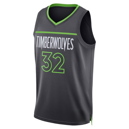 Men's Minnesota Timberwolves Karl-Anthony Towns Charcoal Jersey