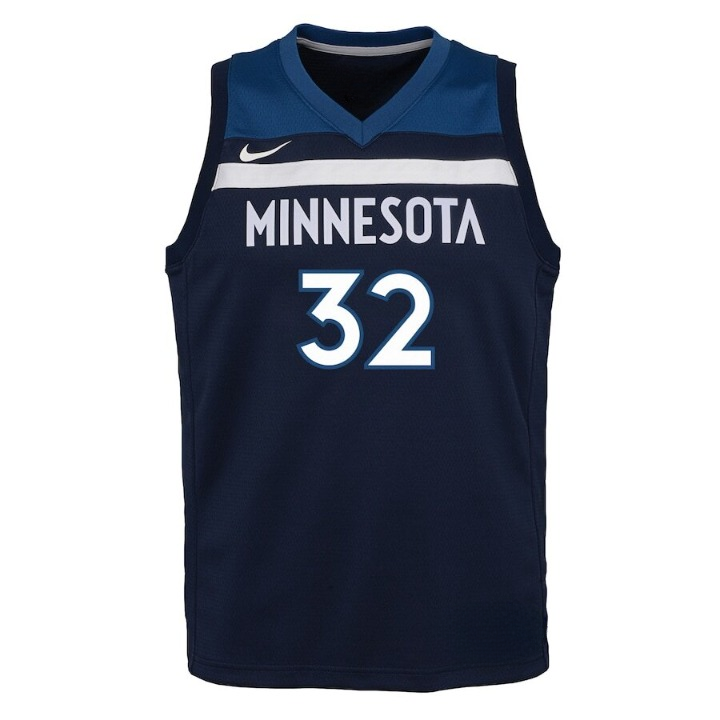 Men's Minnesota Timberwolves Karl-Anthony Towns Navy Jersey