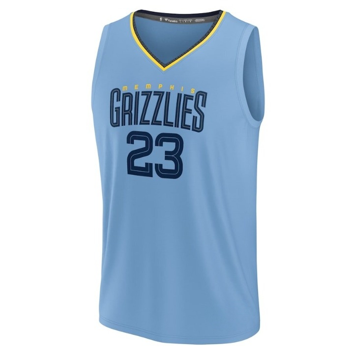 Men's Memphis Grizzlies Derrick Rose Light Blue Jersey